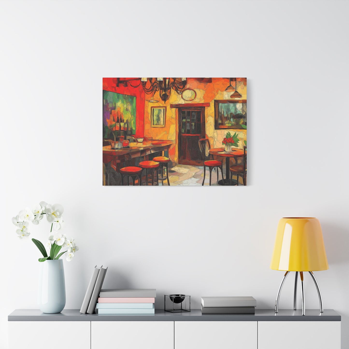 Vibrant Restaurant Canvas Wall Art - Colorful Decor for Dining Spaces
