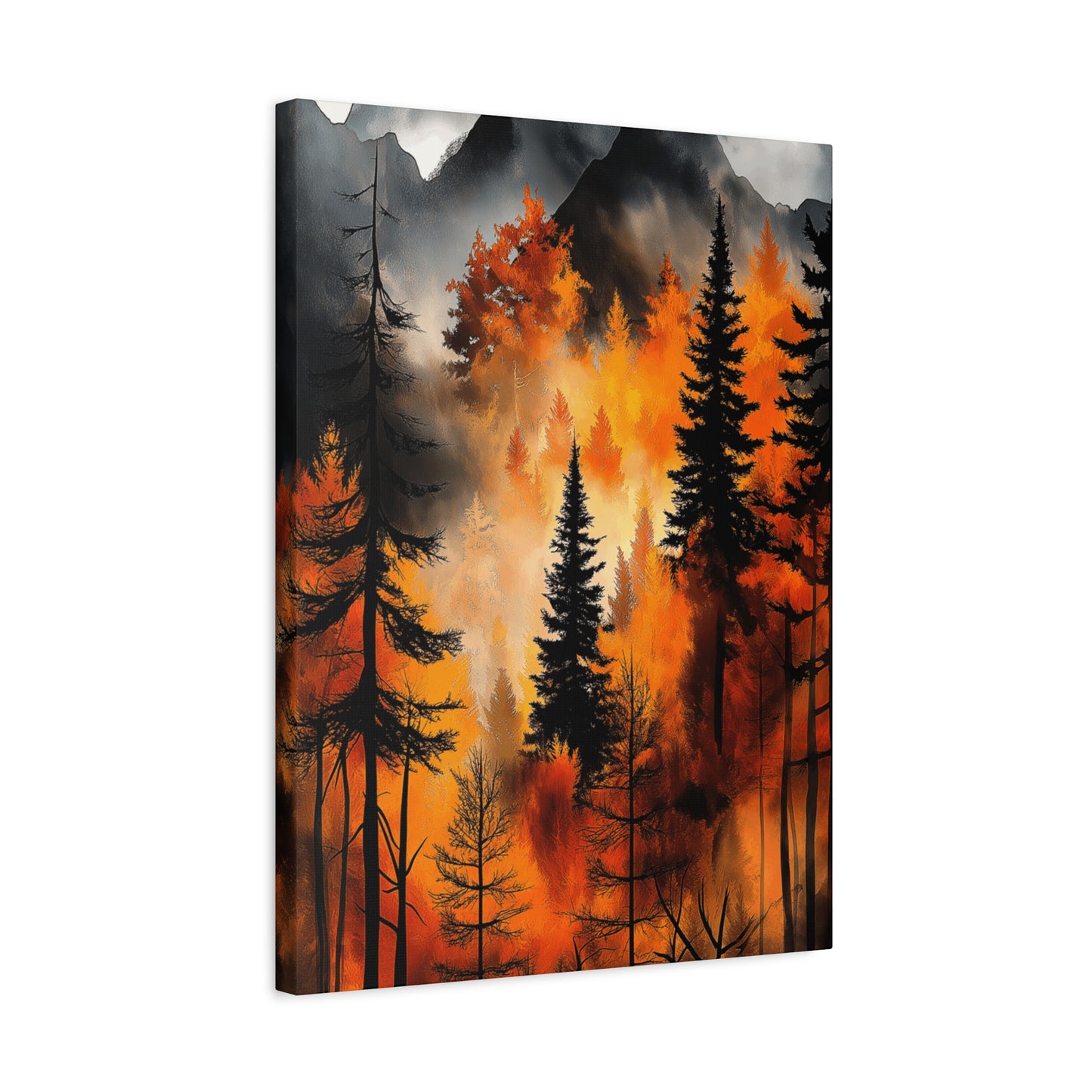 Autumn Forest Wall Art - Matte Stretched Canvas, 1.25" Deep