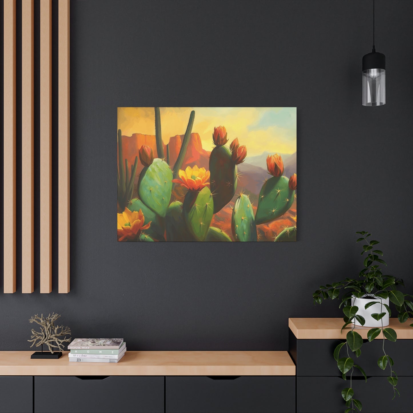 Desert Cactus Canvas Print