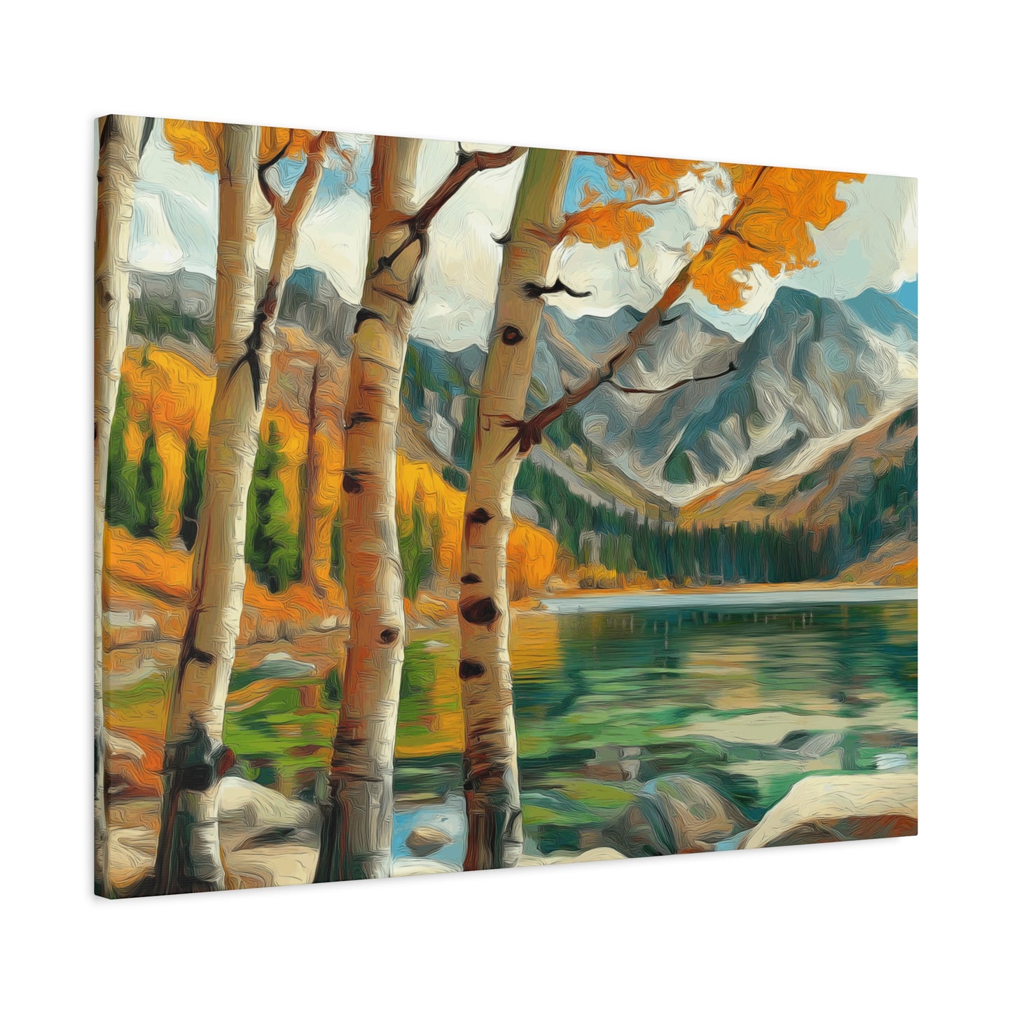 Aspens V2 at High Mountain Lake