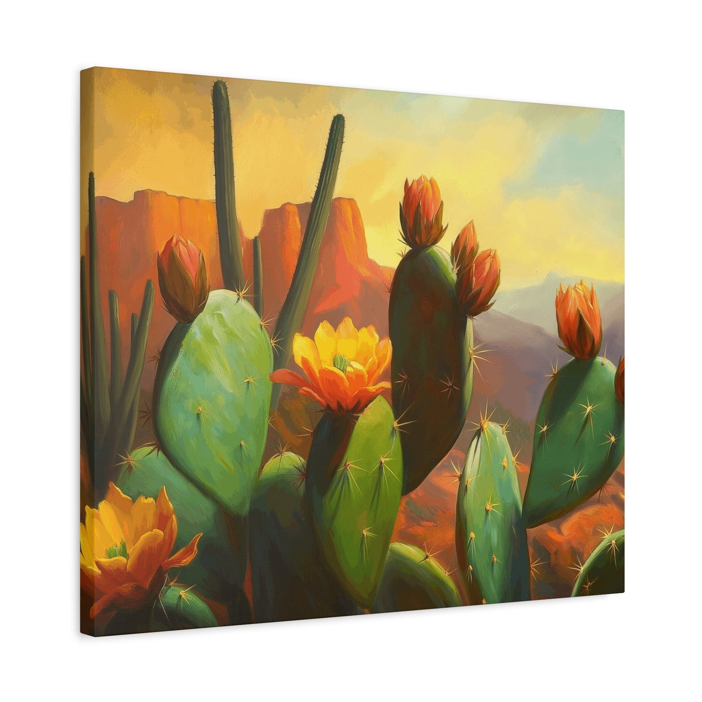 Desert Cactus Canvas Print