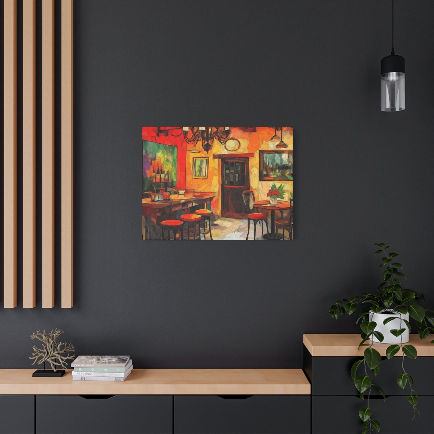 Vibrant Restaurant Canvas Wall Art - Colorful Decor for Dining Spaces
