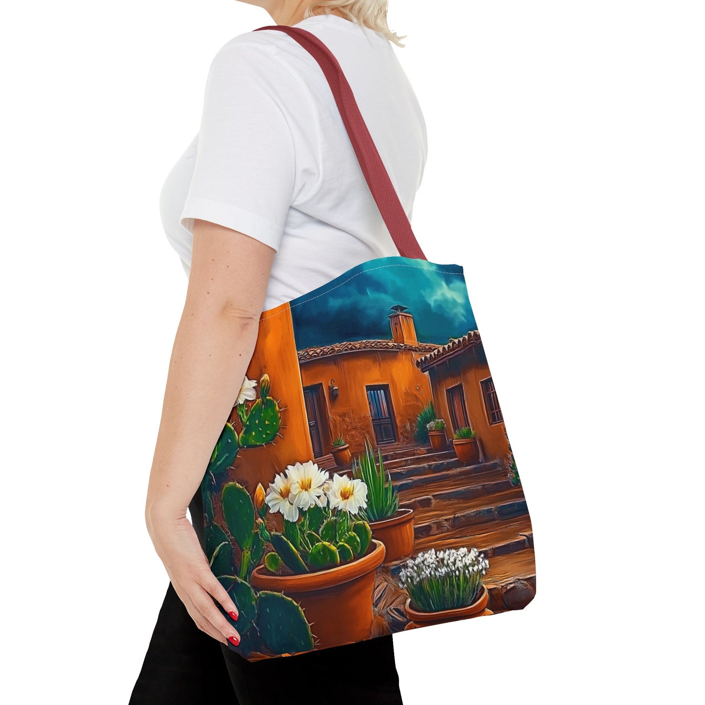 Vibrant Floral Tote Bag, Flower Print Satchel, Eco-Friendly Shopping Bag, Travel Companion, Unique Gift for Nature Lovers
