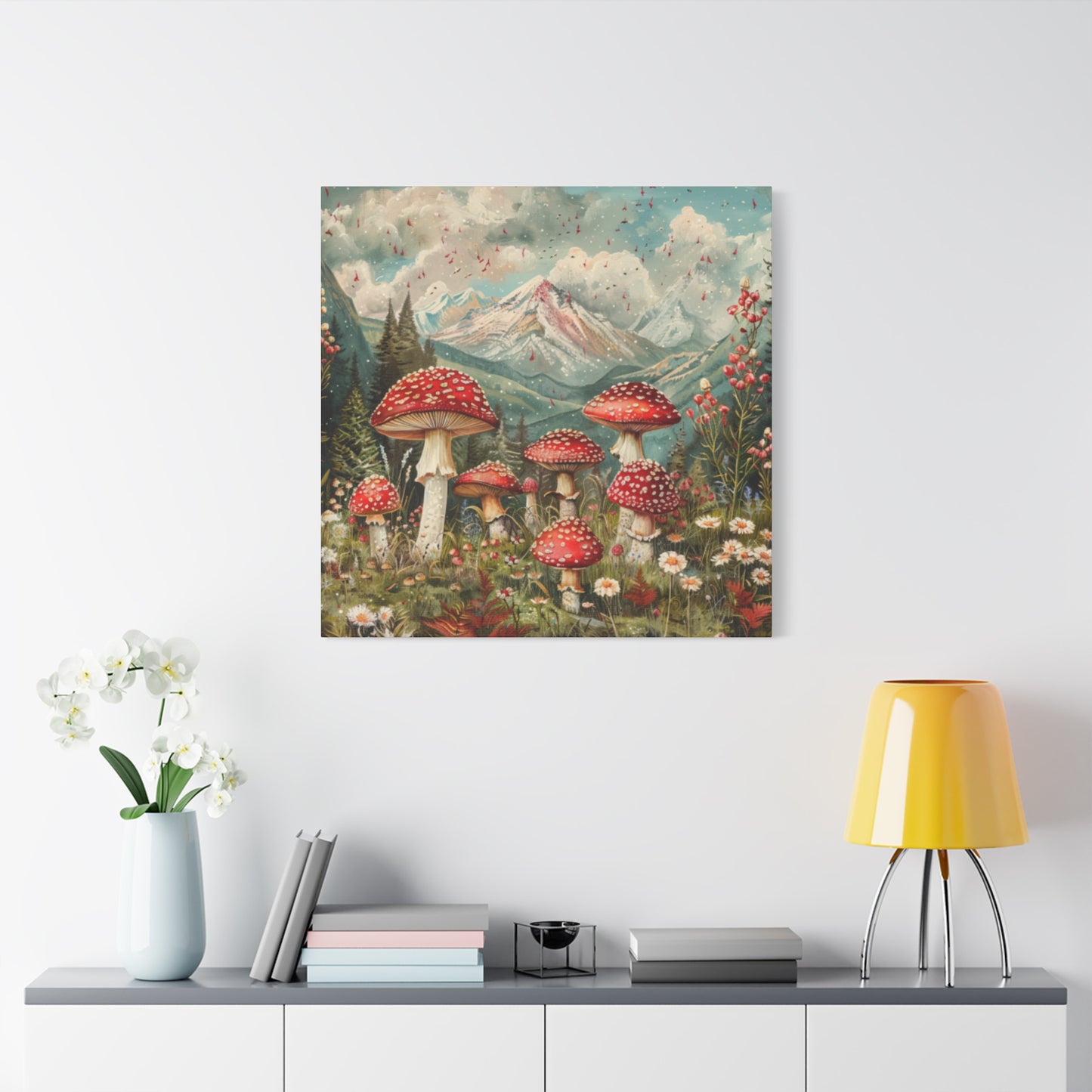 Canvas Print - Rocky Mountain Mushroom Rain
