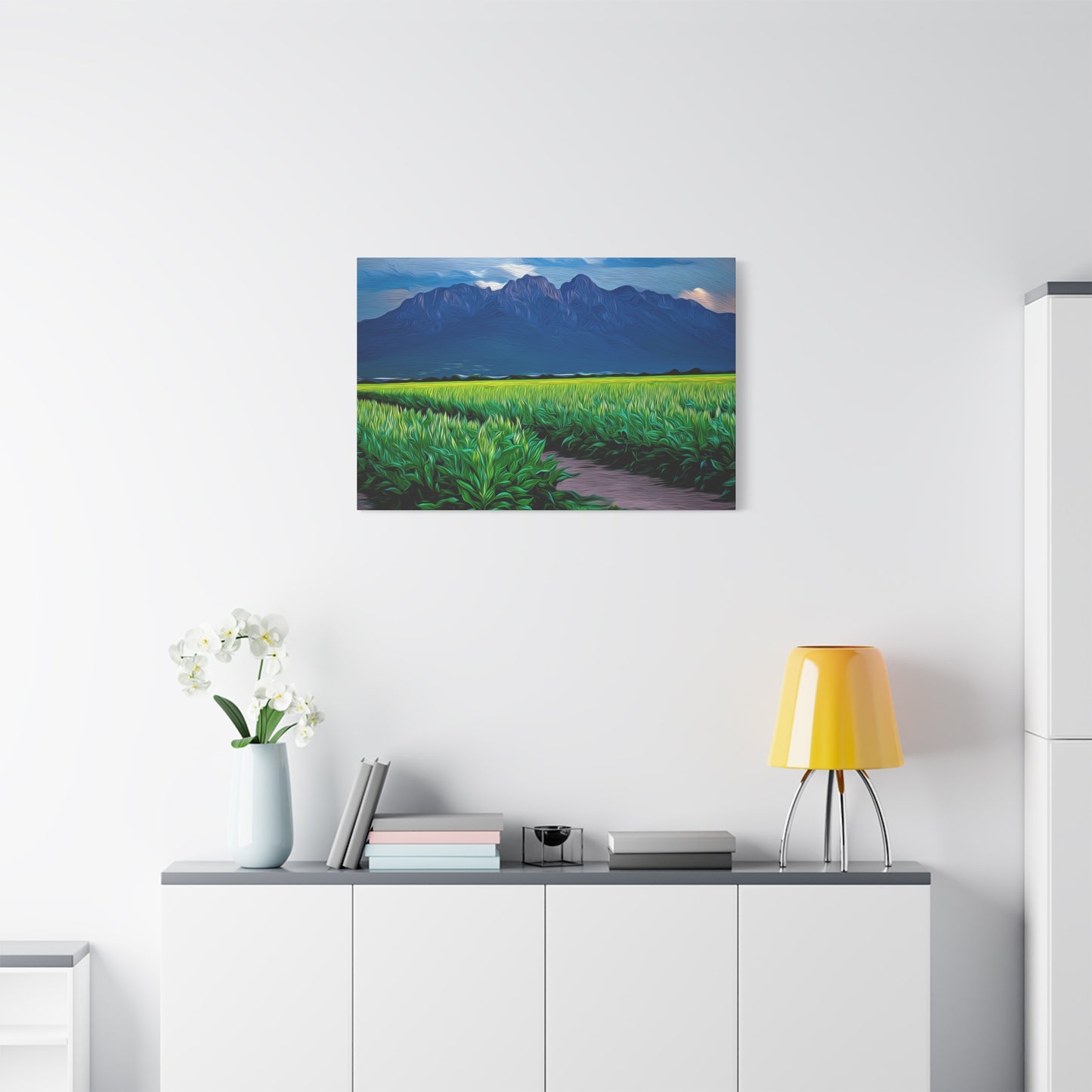 Canvas Print - Organ Mountains and Chile Field