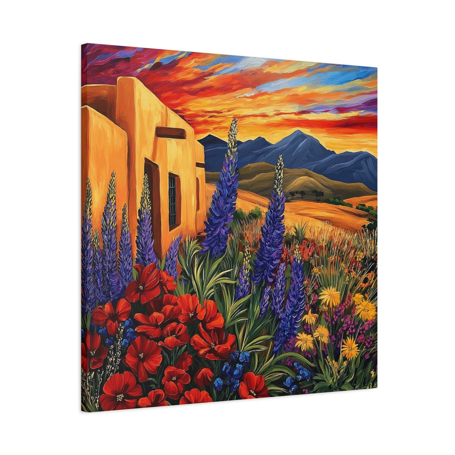 Canvas Wall Art - Sunny New Mexico Casa