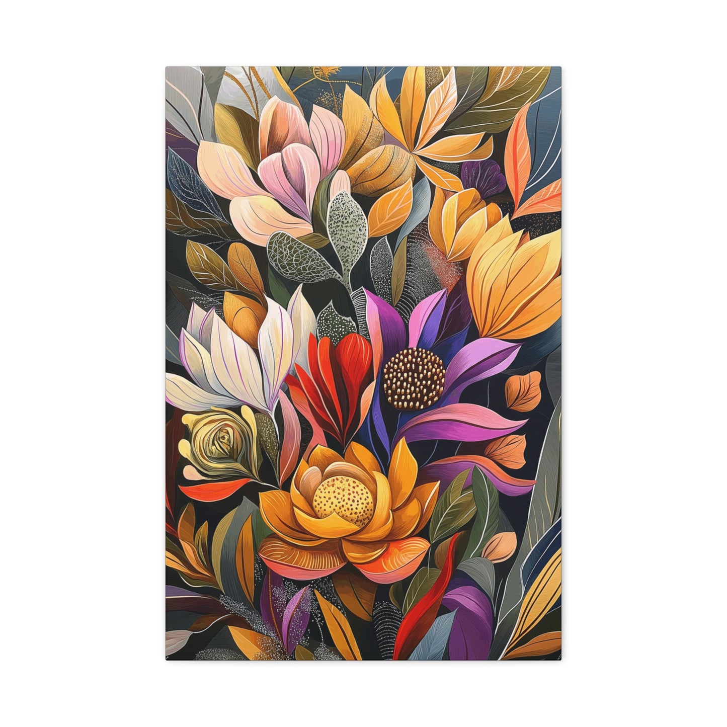 Canvas Art - Amazing Brilliant Flowers