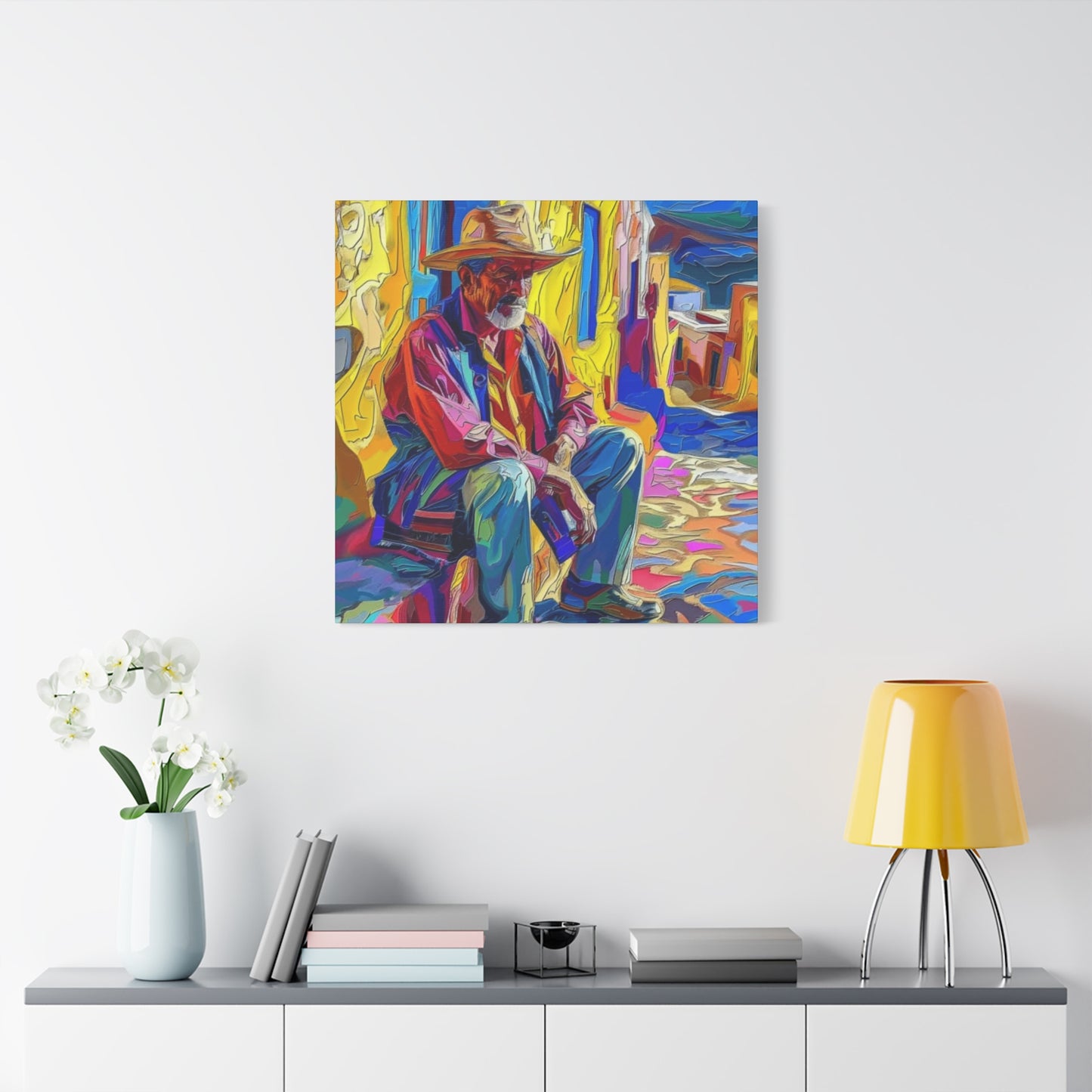 Canvas Wall Art - Man in Street Design