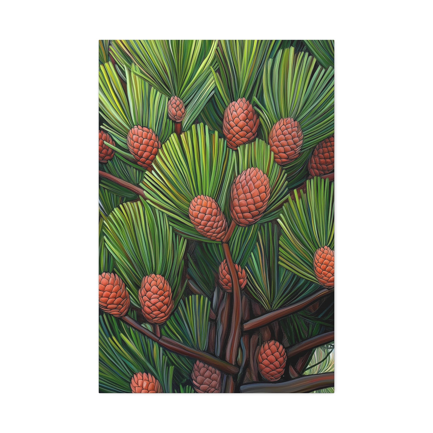 Canvas Wall Art - Pine Cones Growing