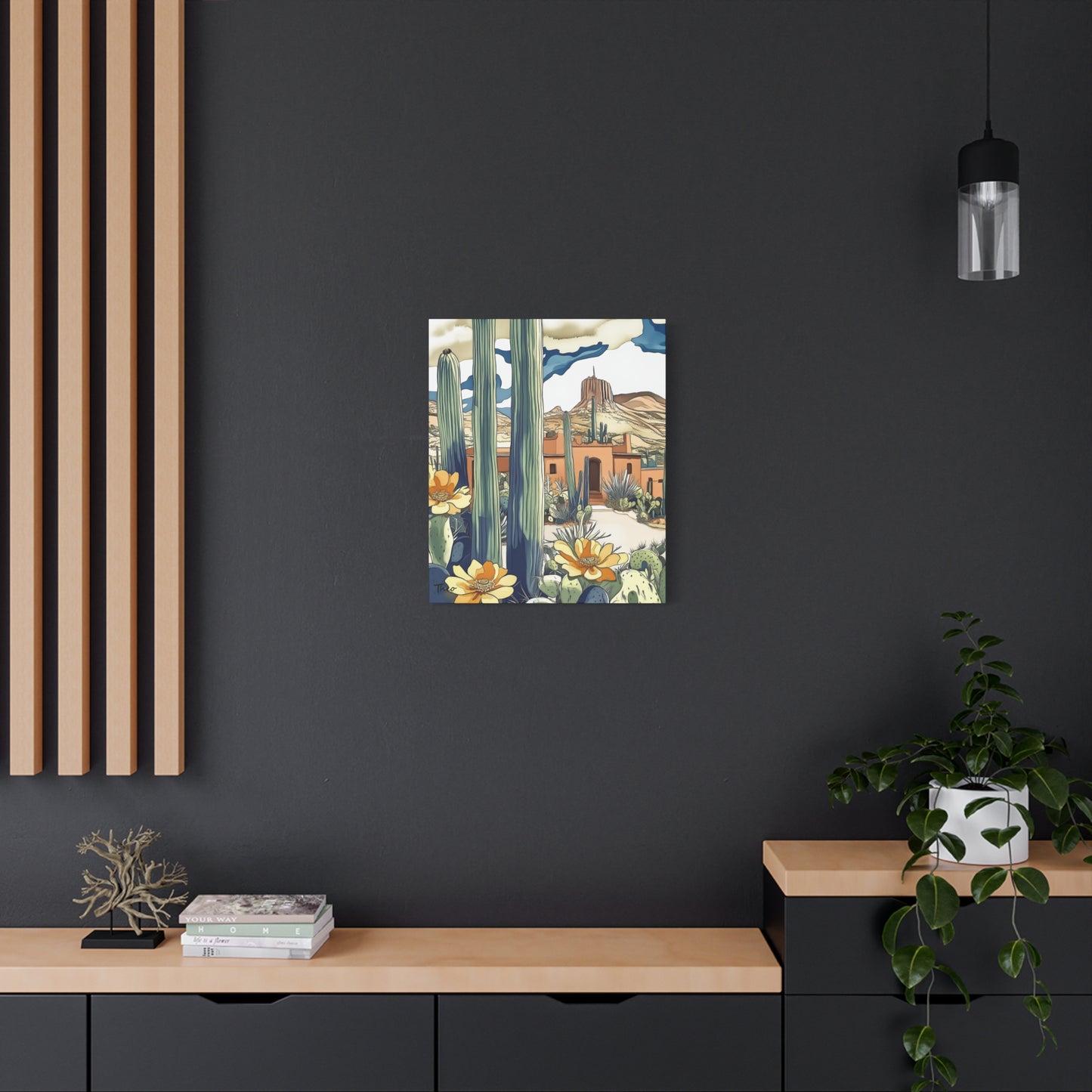 Desert Rose Canvas Art Print | Bohemian Home Decor | Southwestern Wall Art