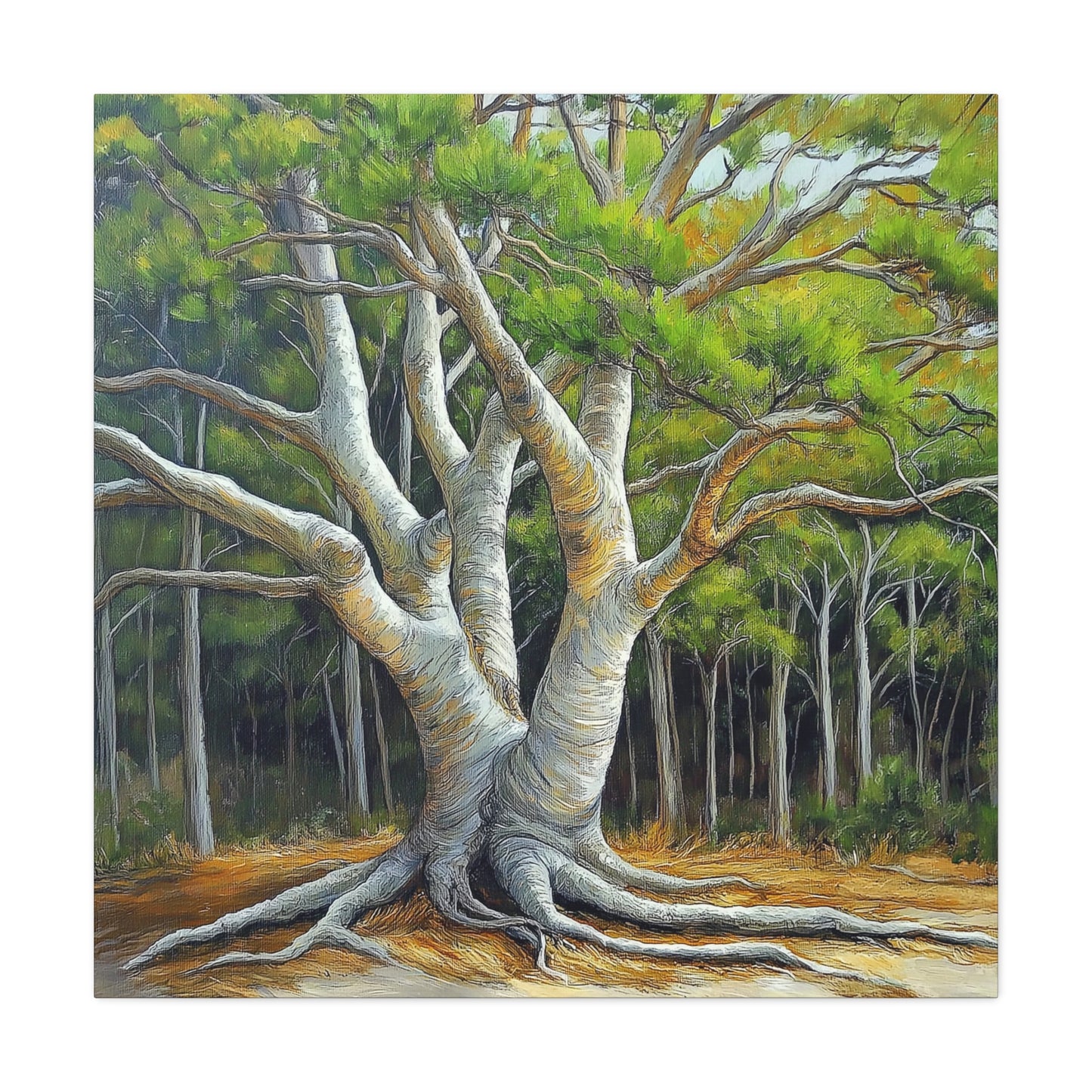 Canvas Wall Art - Pondering Pine Tree VI
