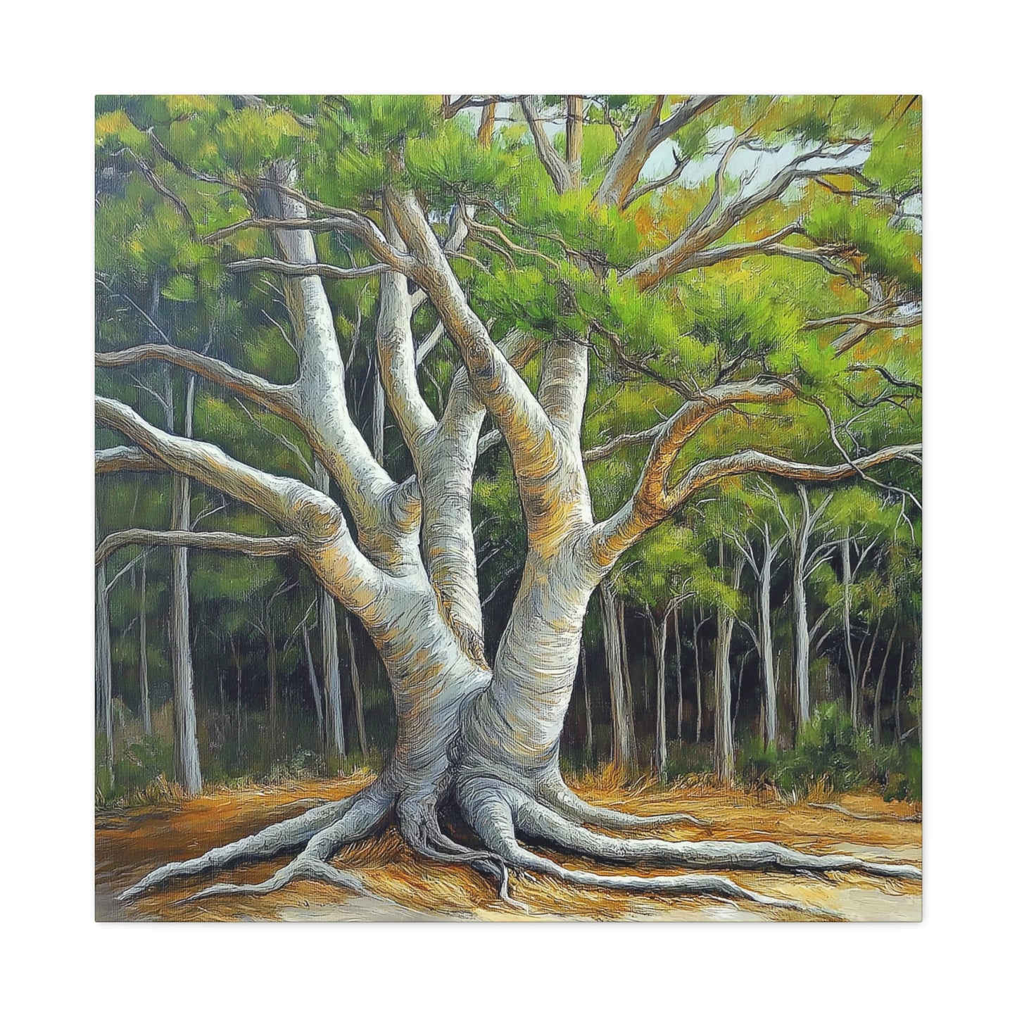 Canvas Wall Art - Pondering Pine Tree VI