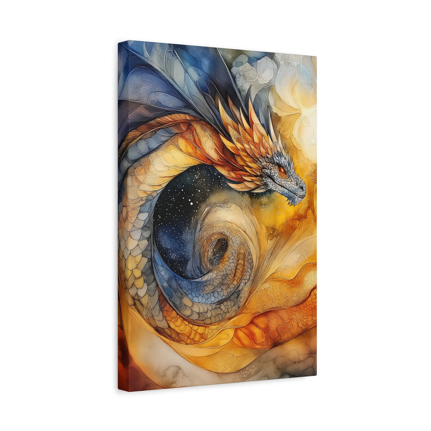 Majestic Dragon Art Canvas - Vibrant Fantasy Wall Decor