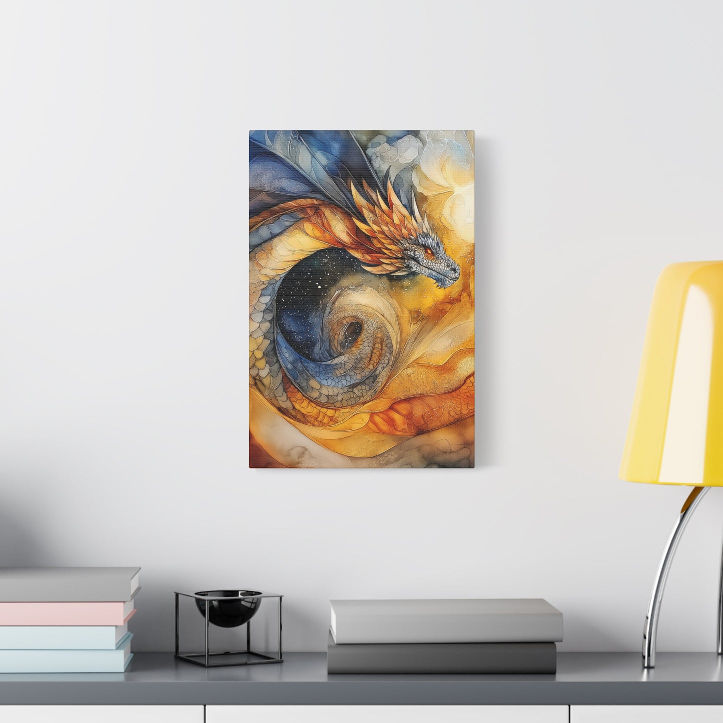 Majestic Dragon Art Canvas - Vibrant Fantasy Wall Decor