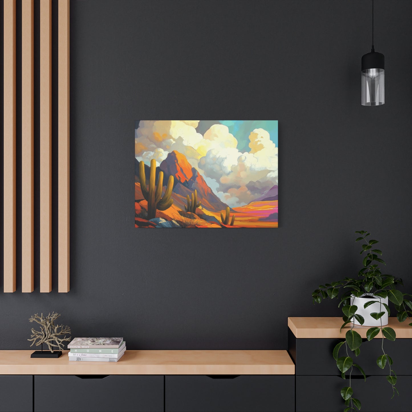 Desert Landscape Matte Canvas Wall Art