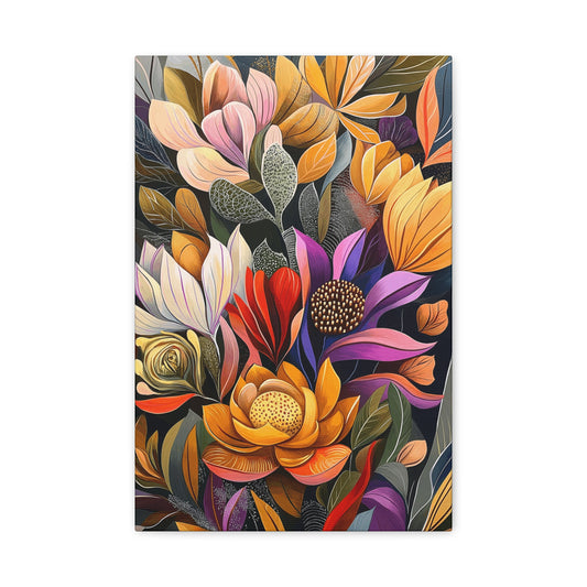 Canvas Art - Amazing Brilliant Flowers