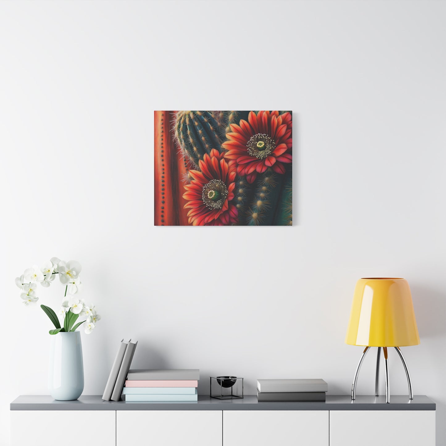 Canvas Print Santa Fe Cacti Flower Up Close 2