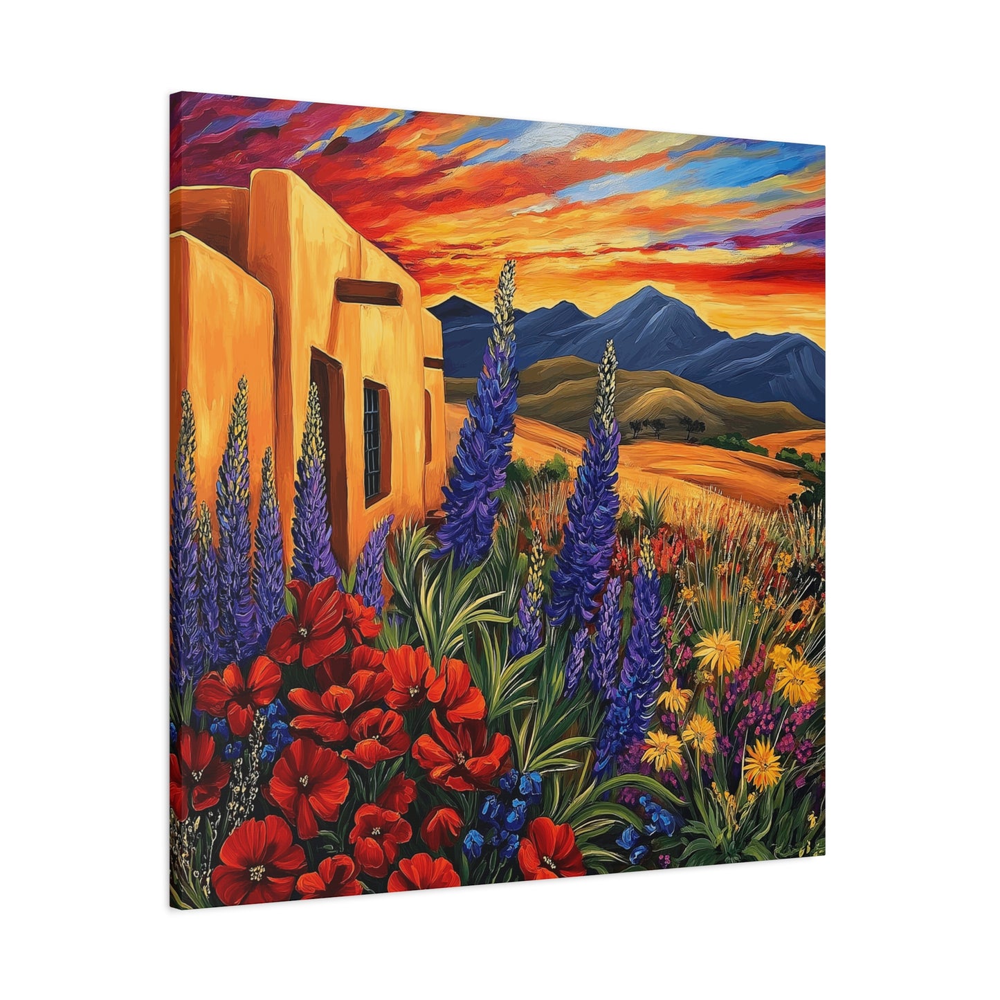 Canvas Wall Art - Sunny New Mexico Casa