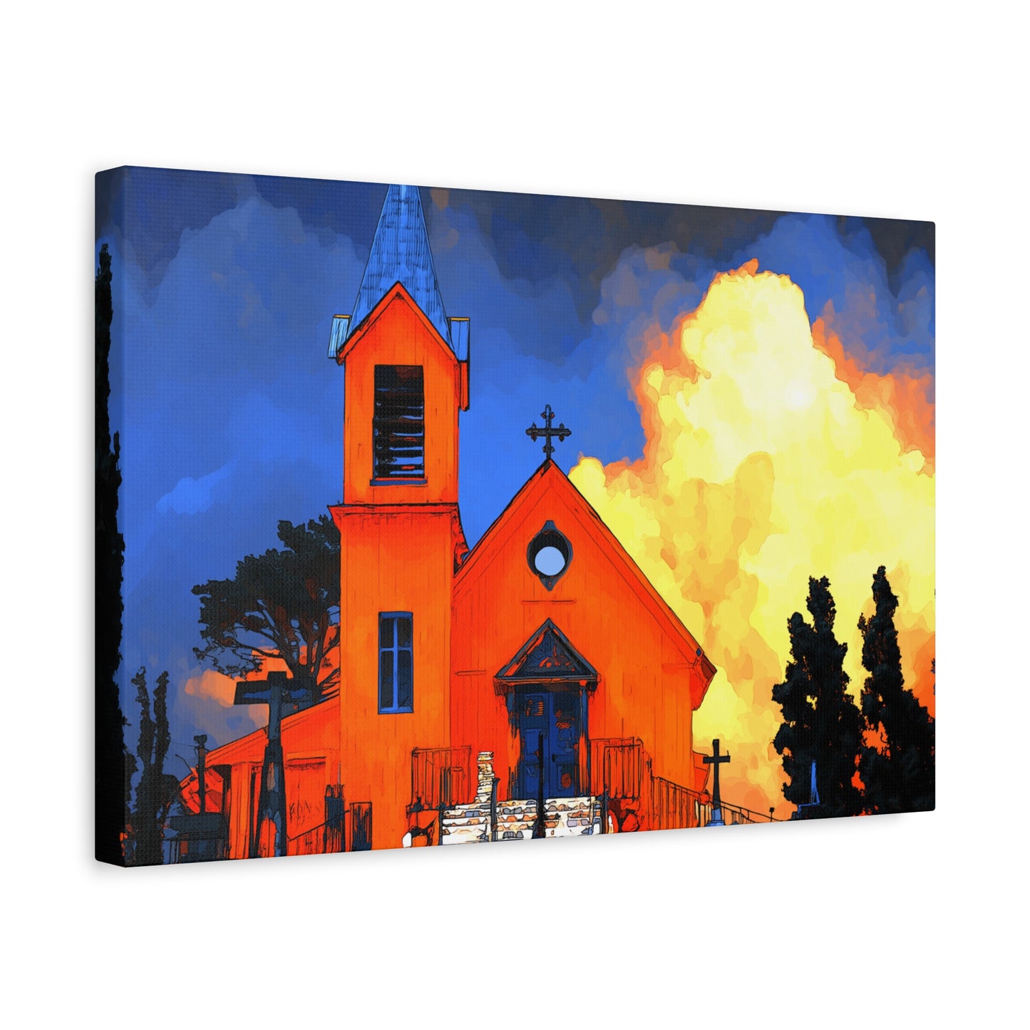 Canvas Print Santa Fe Mission