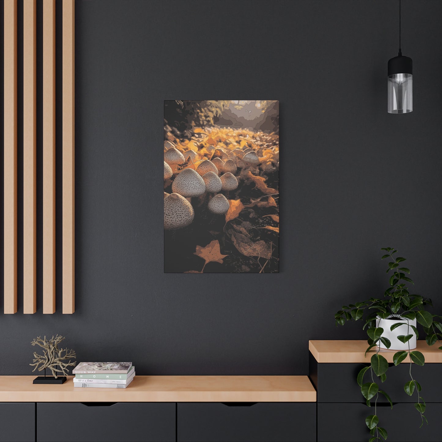 Canvas Print - Golden Colorado Mushrooms