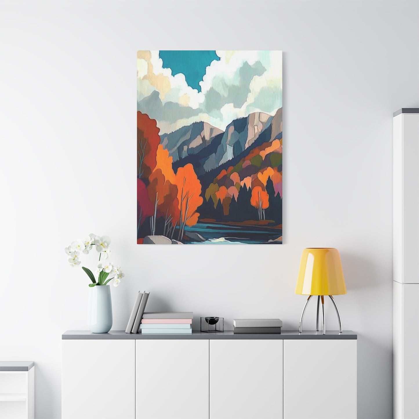 Canvas Print Magic Trees and Mountains