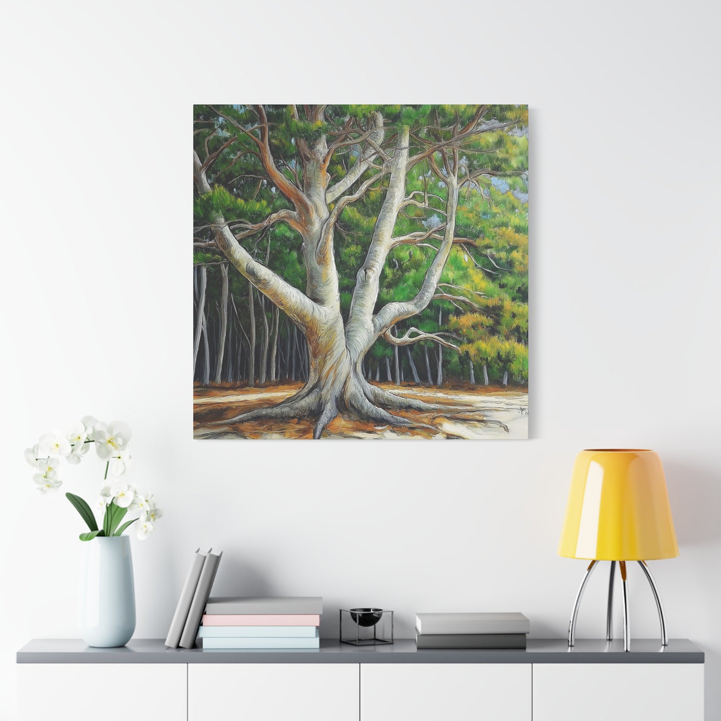 Canvas Wall Art - Pondering Pine Tree No 2