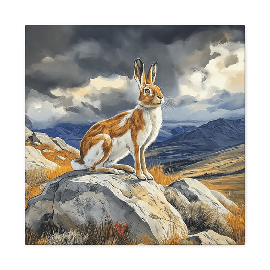Majestic Mountain Hare Canvas Art - Wall Decor