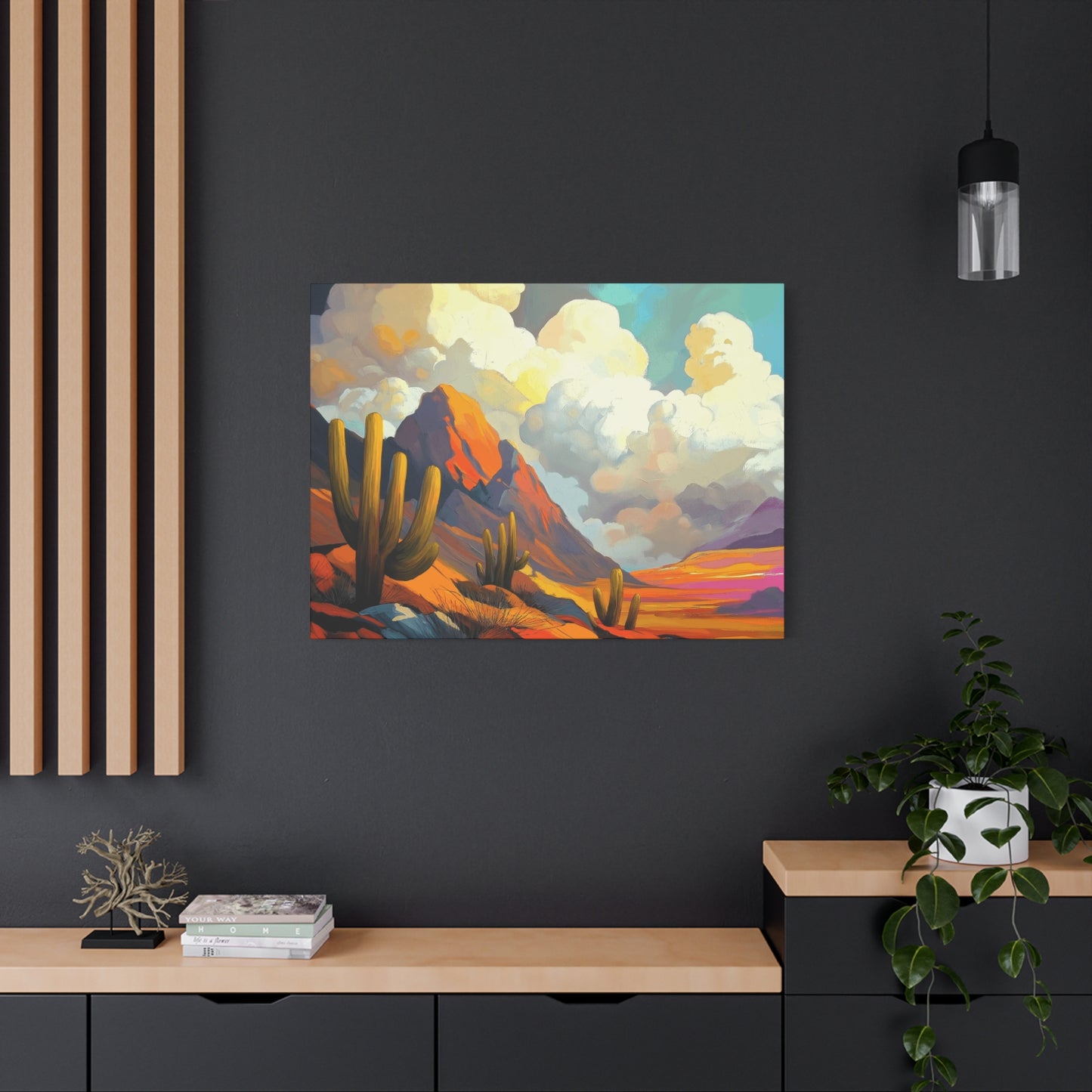 Desert Landscape Matte Canvas Wall Art
