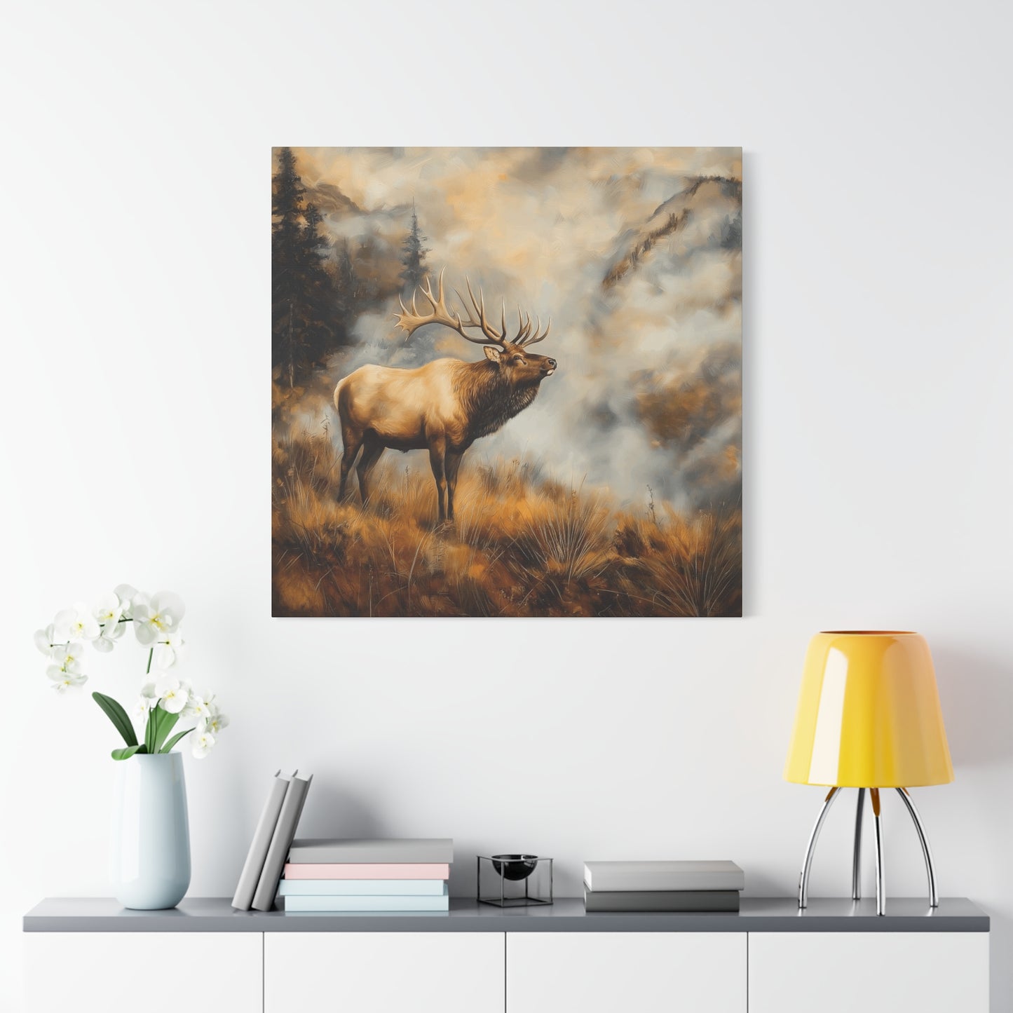 Majestic Elk Canvas Wall Art - Nature Inspired Home Decor