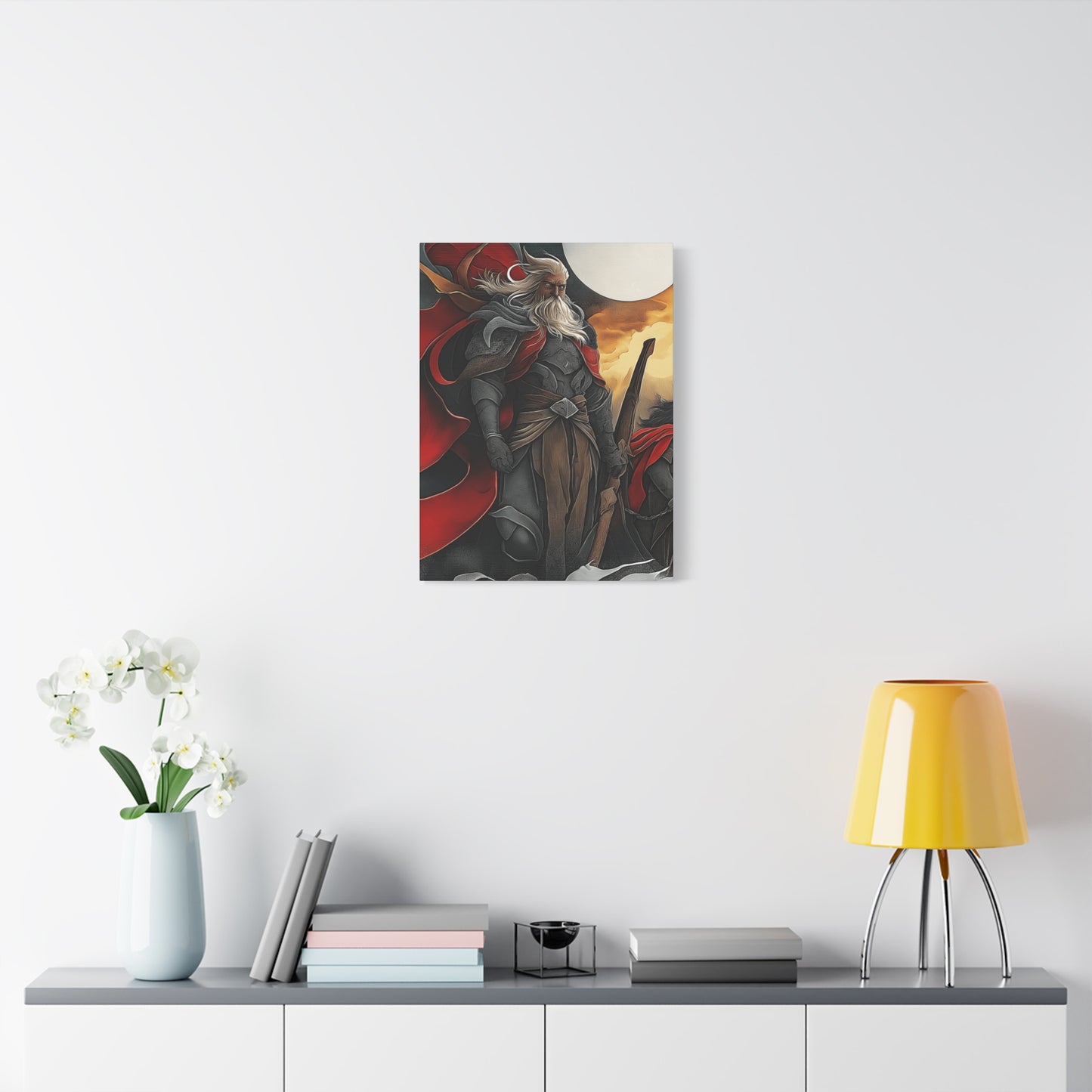 Epic Warrior Stretched Canvas Art - 1.25" Matte Wall Decor