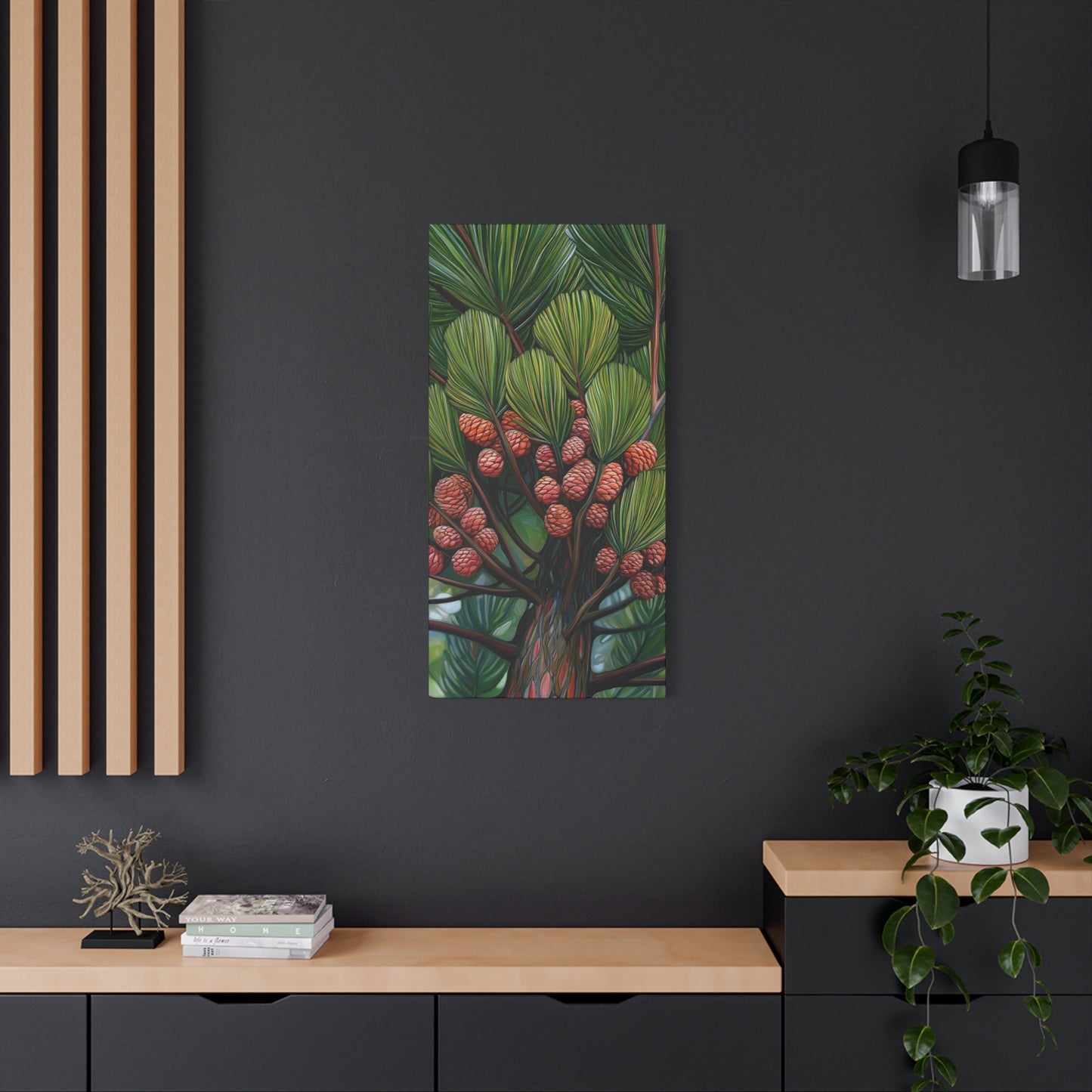 Canvas Wall Art - Tall Pine Tree