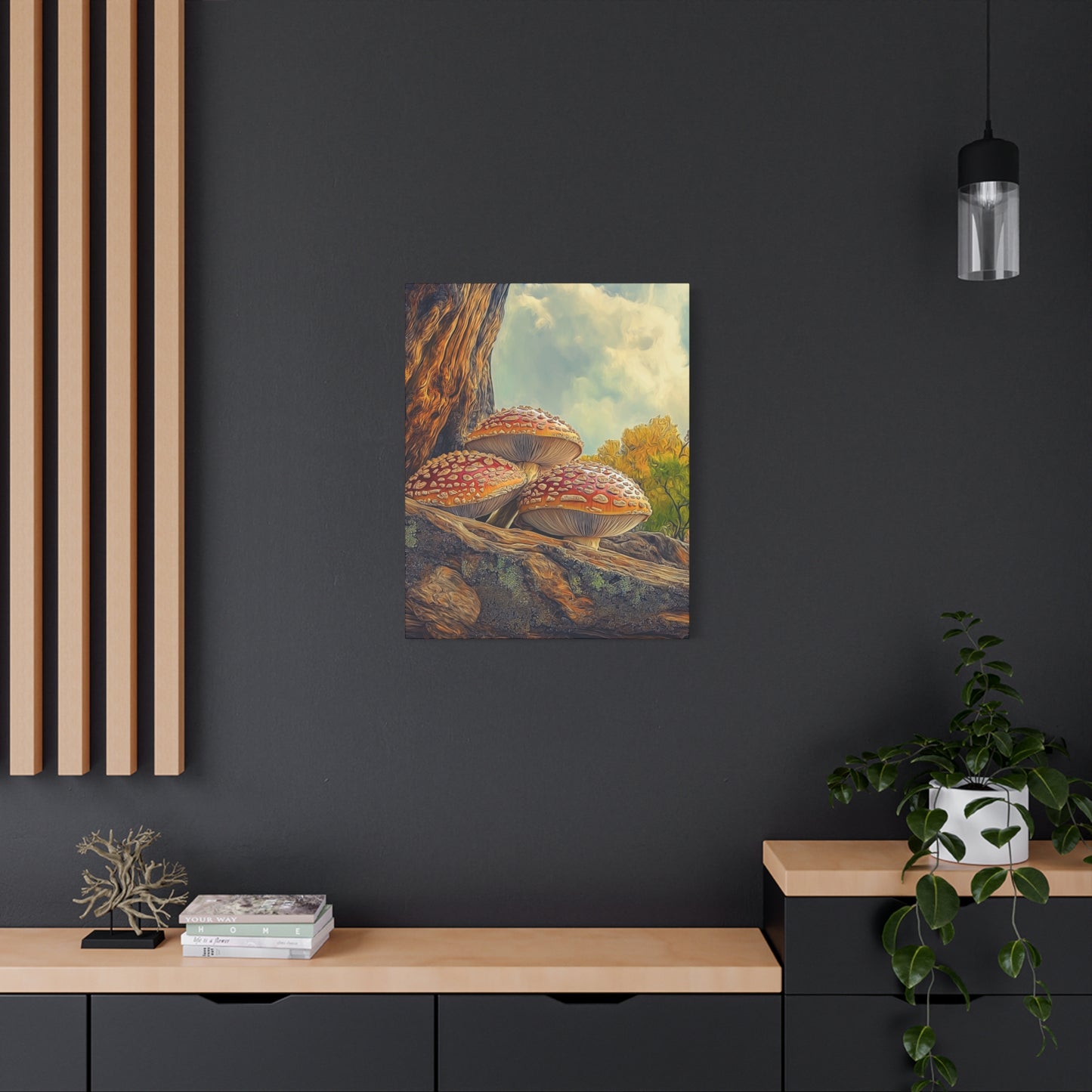 Canvas Print - Red Cap Mushroom Air