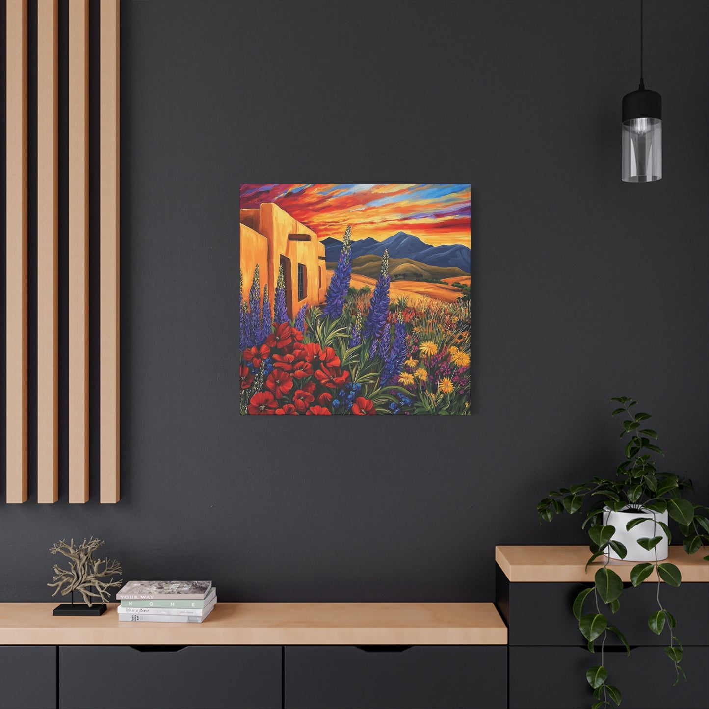 Canvas Wall Art - Sunny New Mexico Casa
