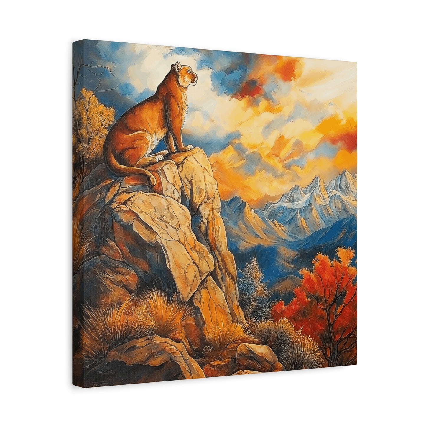 Majestic Lion Canvas Art - Vibrant Nature Wall Decor
