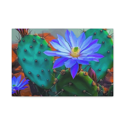 Vibrant Cactus Flower Canvas Art