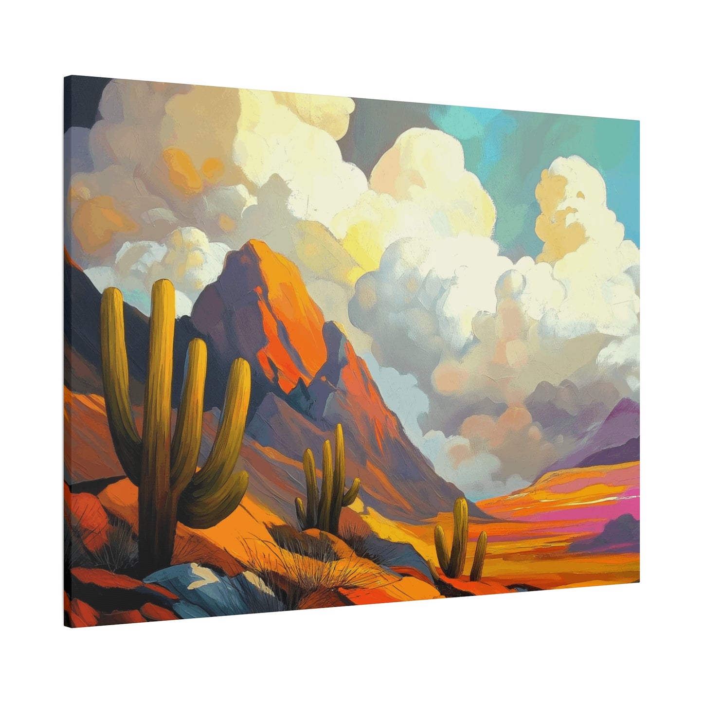 Desert Landscape Matte Canvas Wall Art