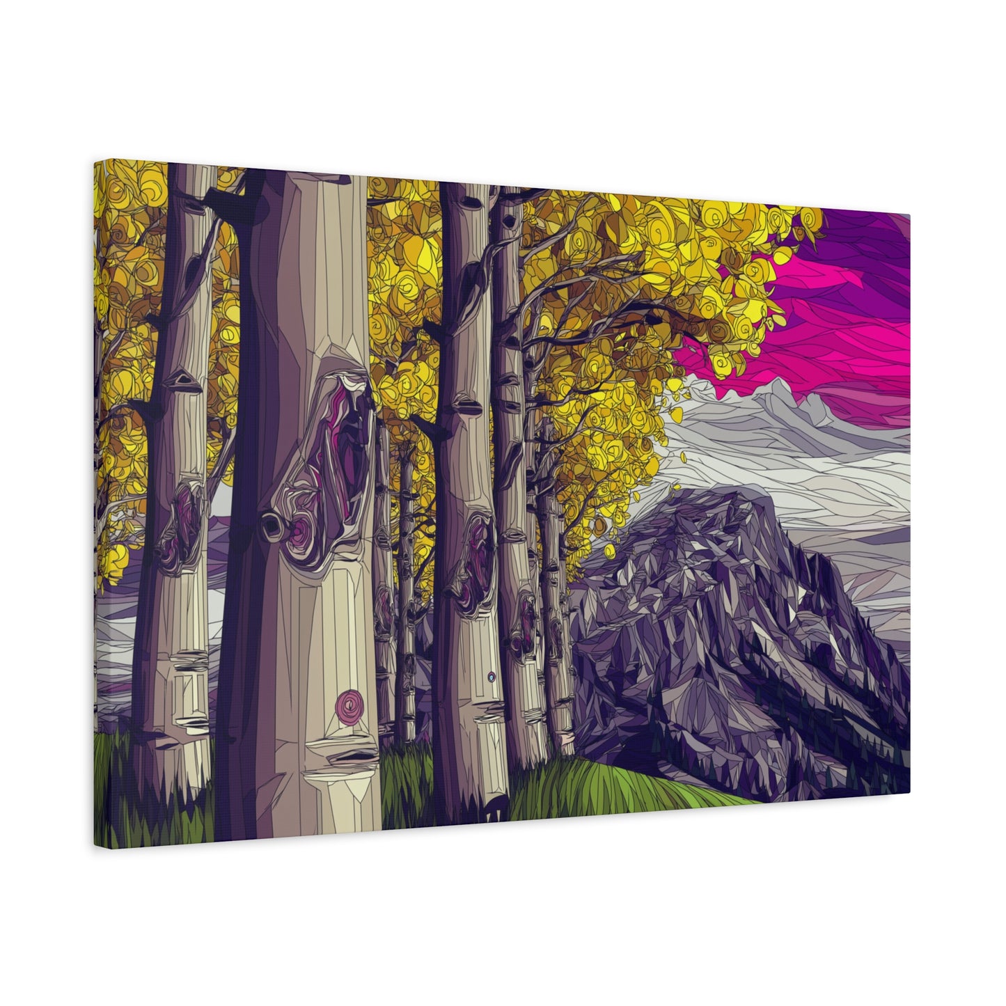 Canvas Print - Aspen Bolder Trees