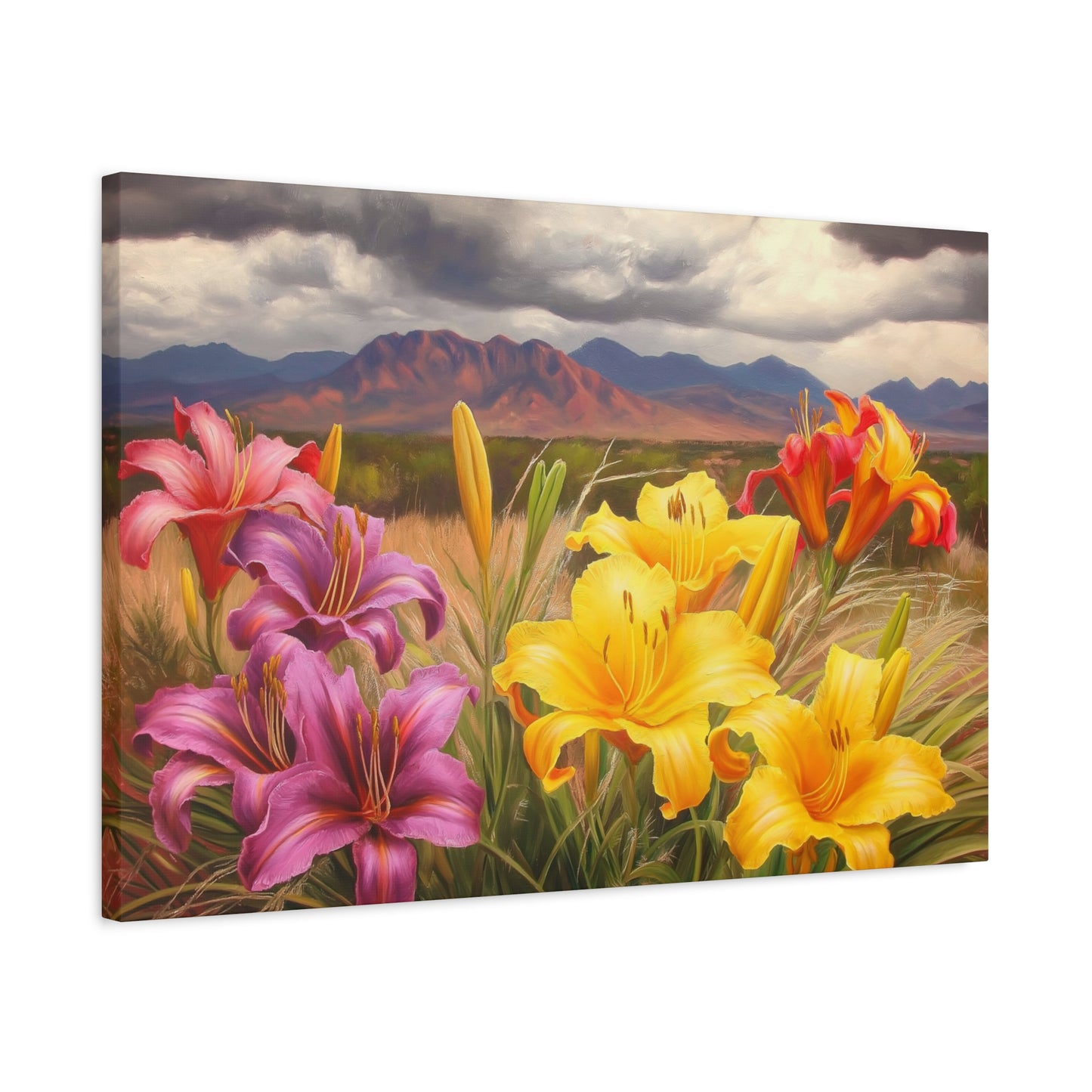 Canvas Print-Day Lillies Santa Fe