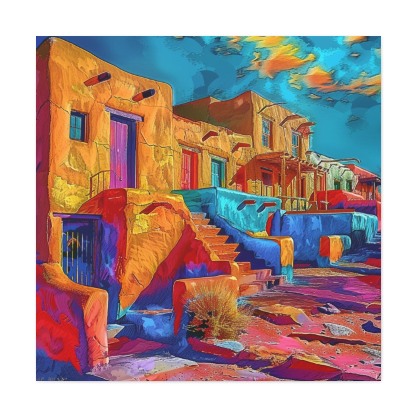 Canvas Print - FR St Mex Village