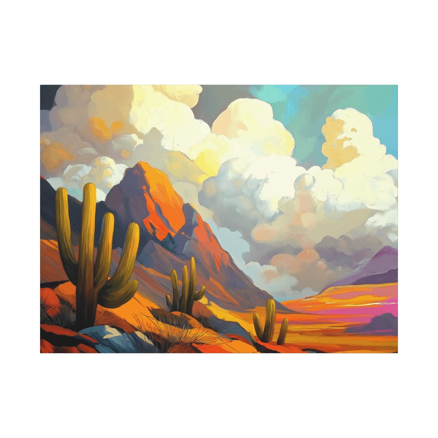 Desert Landscape Matte Canvas Wall Art