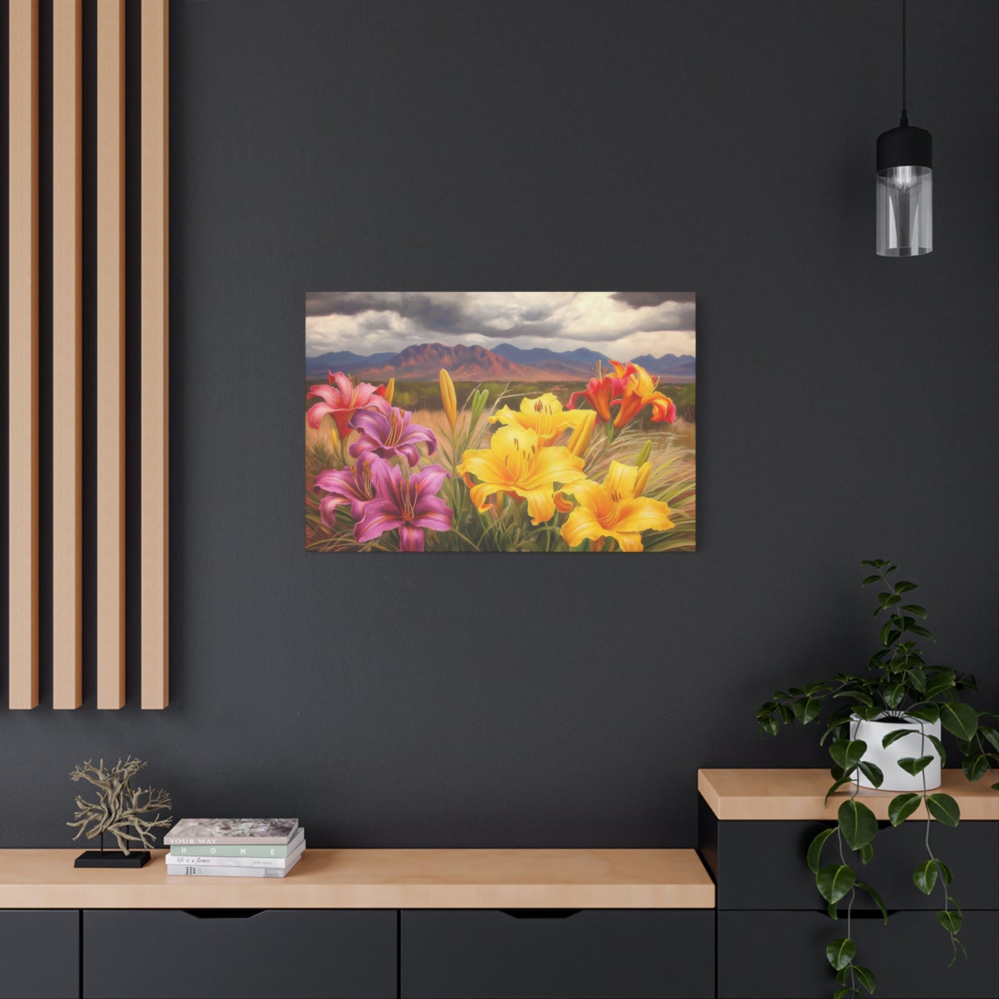 Canvas Print-Day Lillies Santa Fe