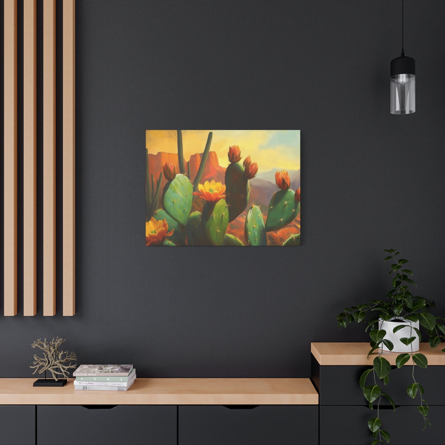 Desert Cactus Canvas Print