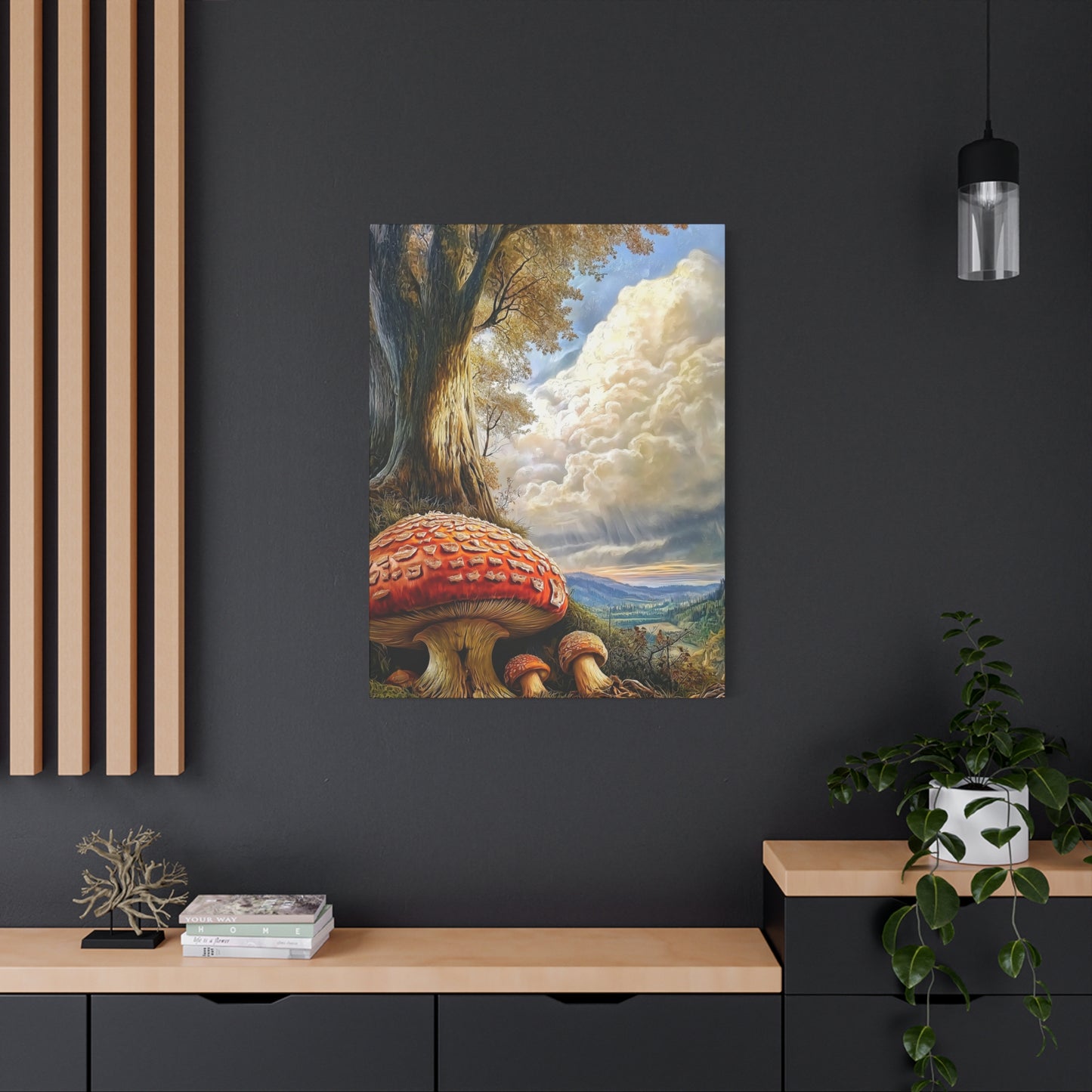 Canvas Print - Giant Red Mushroom in Rockies