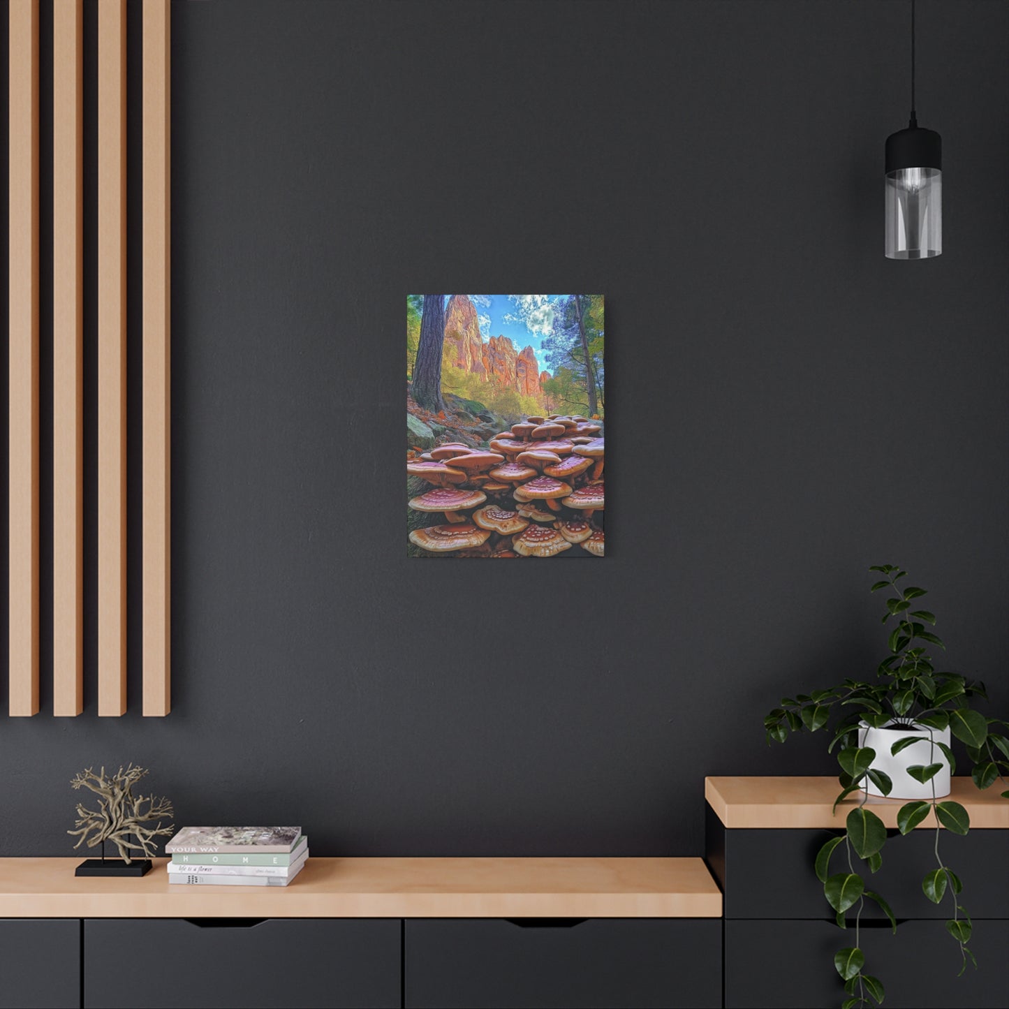 Canvas Print - Forest Mushrooms in the Rockies Two