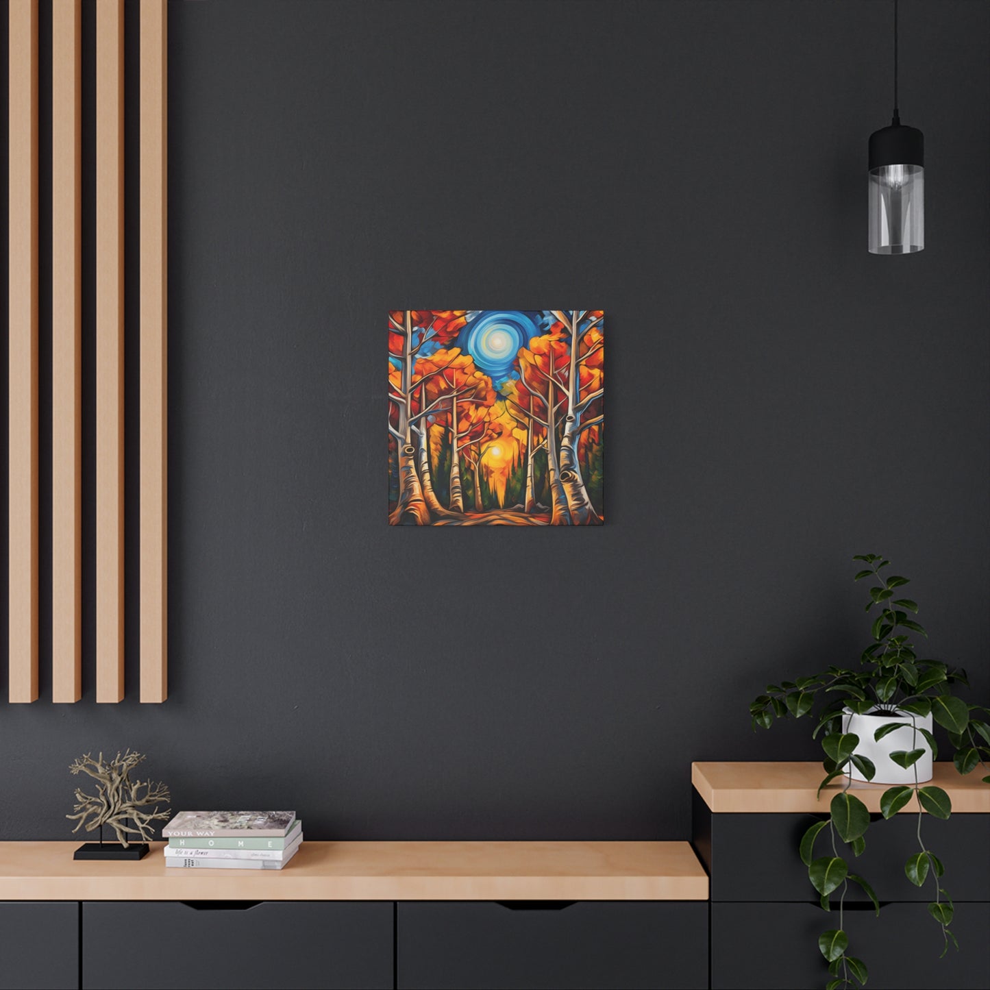 Autumn Forest Canvas Art Print - Vibrant Fall Decor for Home & Office