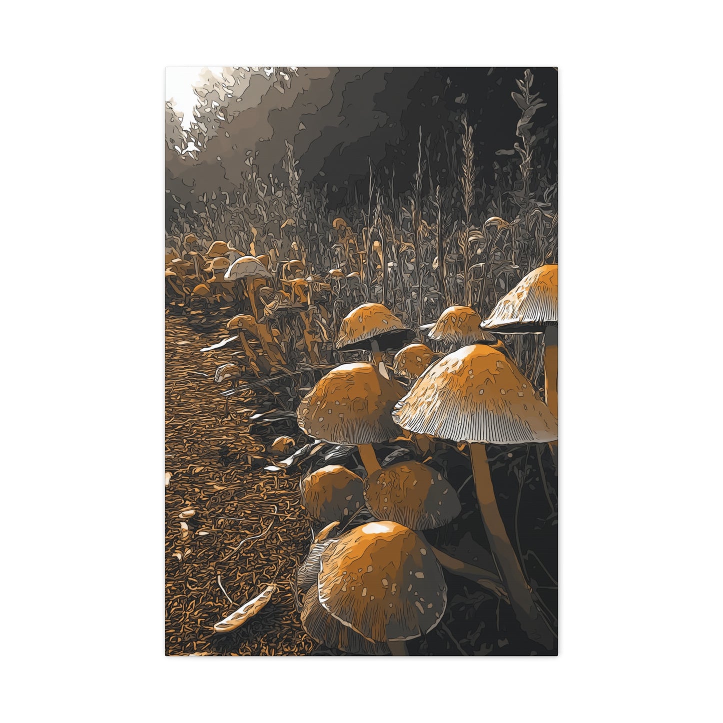 Canvas Wall Art - CO Tan MR Design, 1 25" Stretched