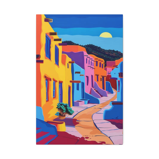 Colorful Southwest Village Sunset-1.5 in. Depth