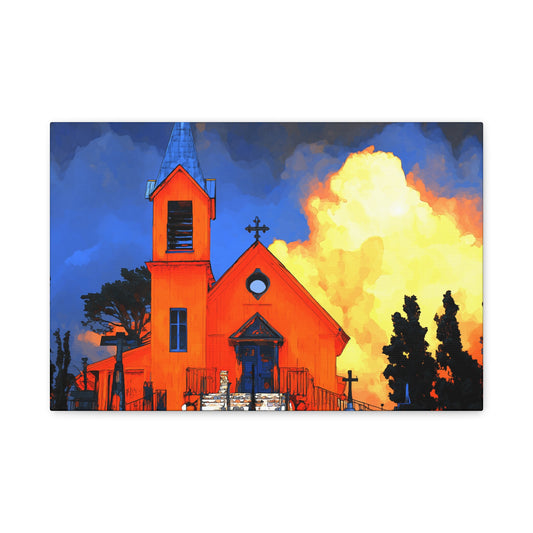 Canvas Print Santa Fe Mission