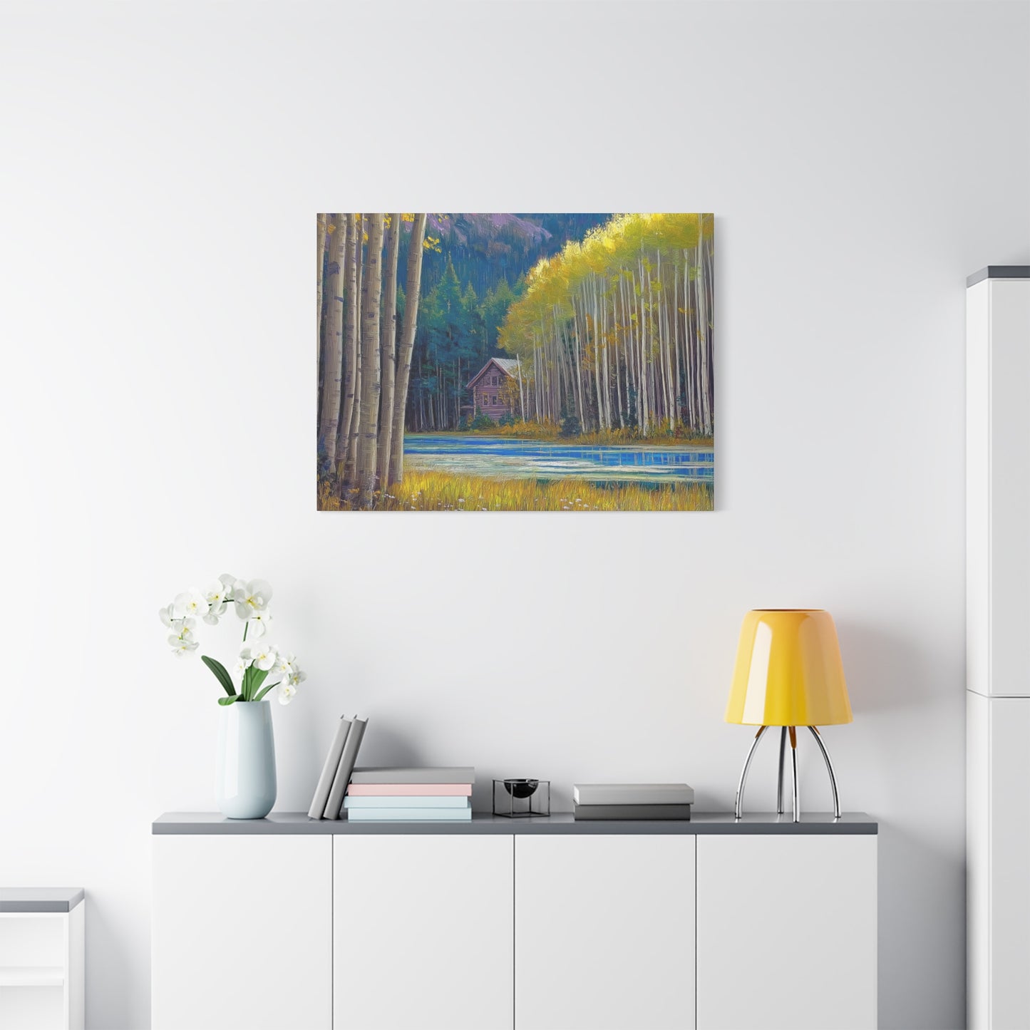 Canvas Wall Art - Rocky Mountain Lake V