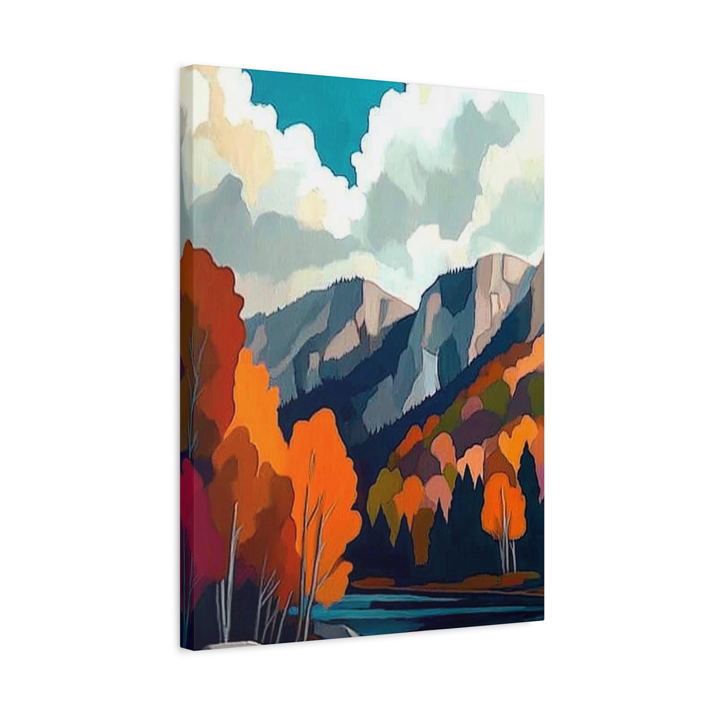 Canvas Print Magic Trees and Mountains